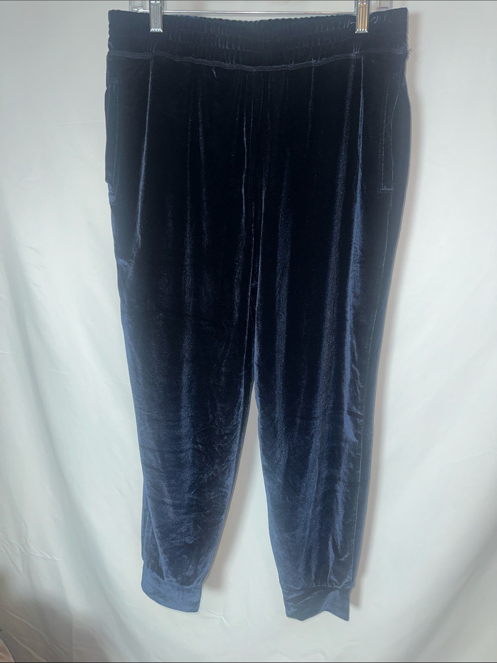 Fabletics Navy Velvet Track Joggers